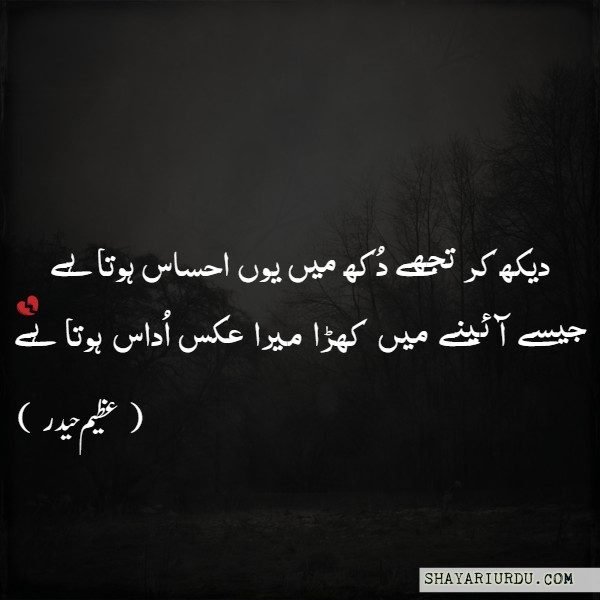 Dekh Kar Tujhe Dukh Mein Yun Ehsas